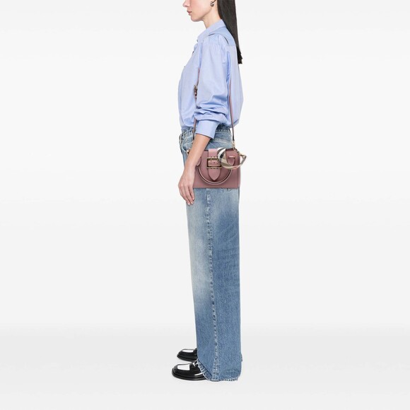 Pre-Loved Burberry Small Grained Leather Buckle Tote - Picture 7 of 8